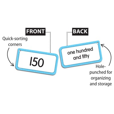 Edupress™ Numbers 0-150 Flash Cards 170 Cards (TCR62032)