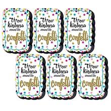 Teacher Created Resources Dry Erase Magnetic Whiteboard Eraser, Confetti, Pack of 6 (TCR77392-6)