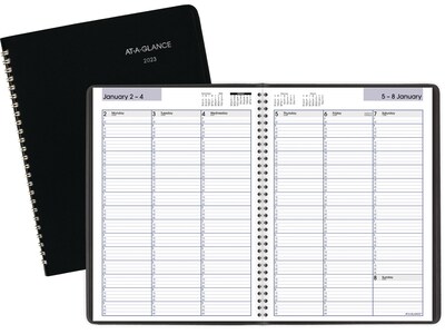 2023 AT-A-GLANCE DayMinder 8 x 11 Weekly Appointment Book, Black (G520-00-23)