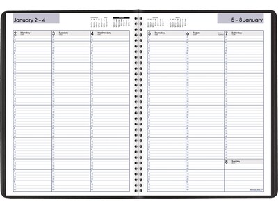 2023 AT-A-GLANCE DayMinder 8" x 11" Weekly Appointment Book, Black (G520-00-23)