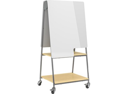 Safco Learn Dry-Erase Mobile Whiteboard, Steel Frame, 2.5 x 3.33 (3909GR)