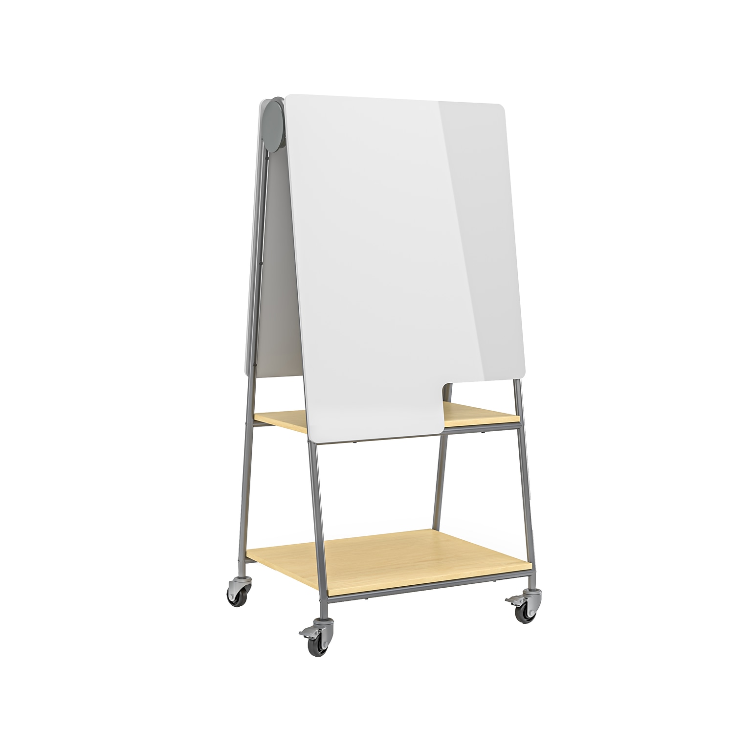 Safco Learn Dry-Erase Mobile Whiteboard, Steel Frame, 2.5 x 3.33 (3909GR)