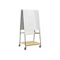 Safco Learn Dry-Erase Mobile Whiteboard, Steel Frame, 2.5' x 3.33' (3909GR)