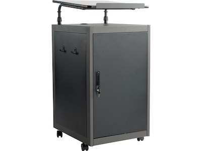 Oklahoma Sound WorkPod 41 Floor Lectern, Black/Charcoal Slate/White Nebula (TWPL1)