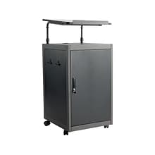 Oklahoma Sound WorkPod 41 Floor Lectern, Black/Charcoal Slate/White Nebula (TWPL1)