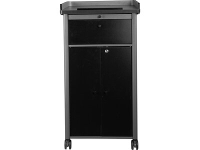 Oklahoma Sound GSL 45.5" Portable Lectern, Charcoal (GSL)