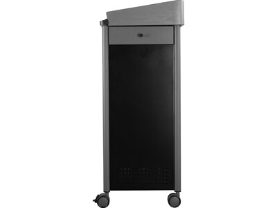 Oklahoma Sound GSL 45.5" Portable Lectern, Charcoal (GSL)