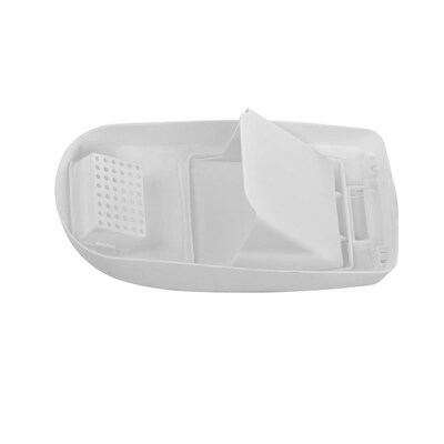 Alpine Industries Step-On Sanitary Napkin Receptacle, Compact Garbage Bin, 19 Qt, White