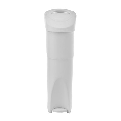 Alpine Industries Step-On Sanitary Napkin Receptacle, Compact Garbage Bin, 19 Qt, White