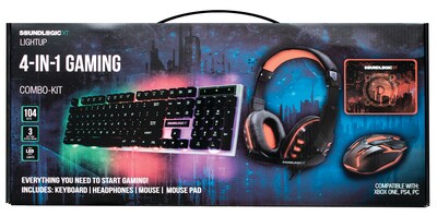 Soundlogic Xt Light Up 4-in-1 Gaming Kit, Black (GSC-4/1791)