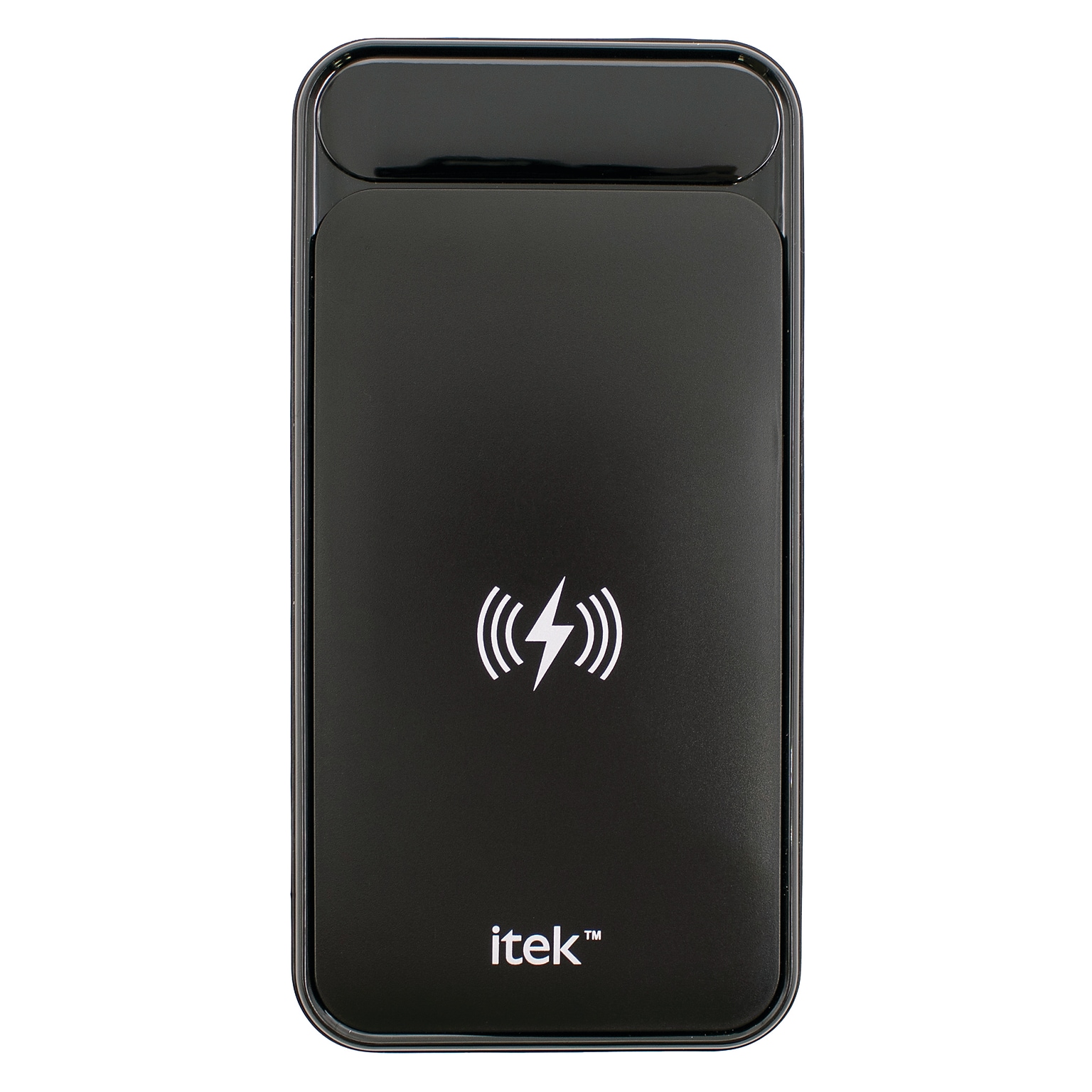 ITEK Power Bank with Wireless Charger for Android and Apple, 10,000 mAH, Black (10WCQ-6/1757)