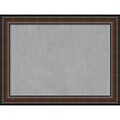 Amanti Art Framed Magnetic Board Large Cyprus Walnut 33 x 25 Frame Walnut (DSW3980008)