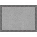 Amanti Art Framed Magnetic Board Large Dixie Grey Rustic 30 x 22 Frame Gray (DSW3980596)