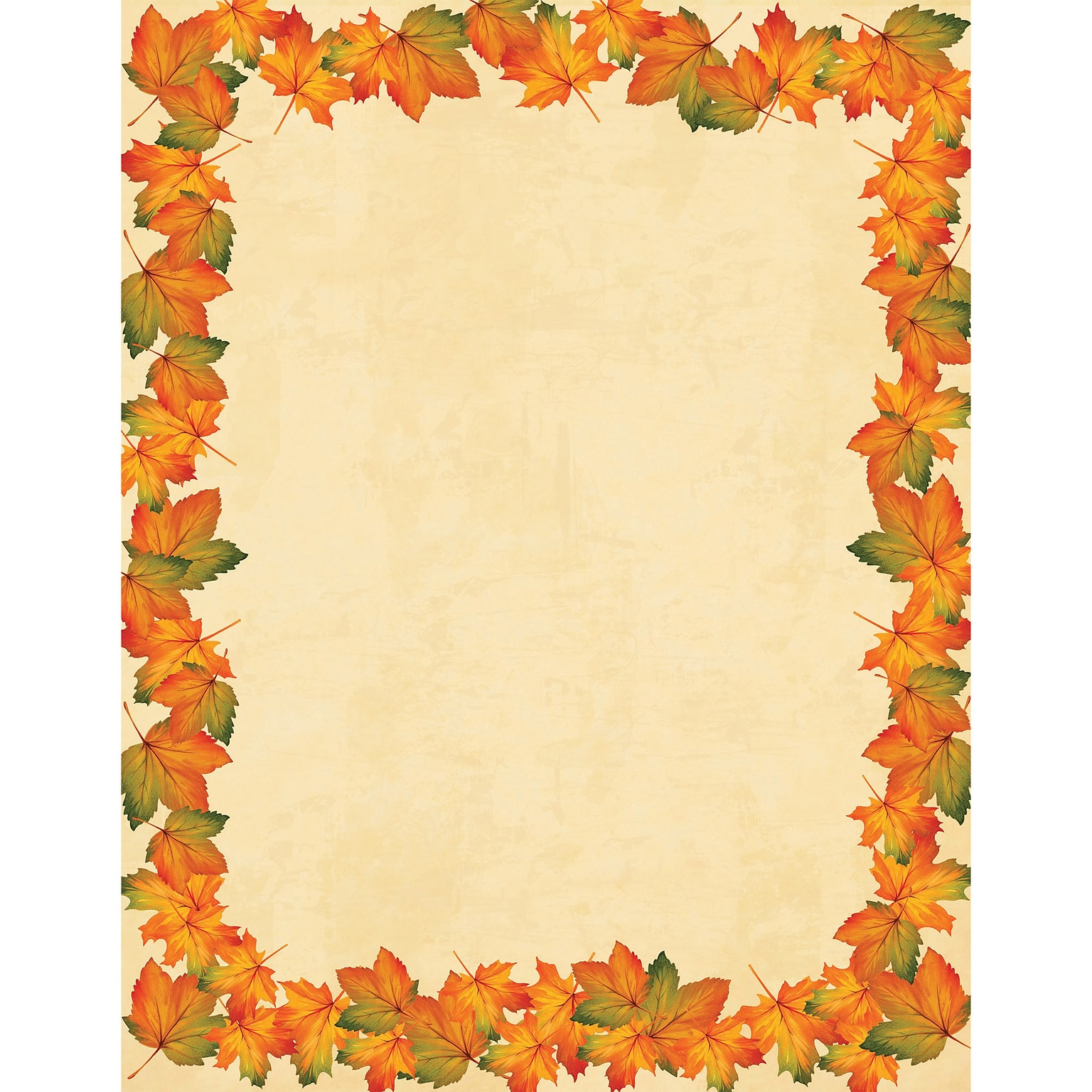 Great Papers® Holiday Stationery Painted Maple Leaves, 80/Count