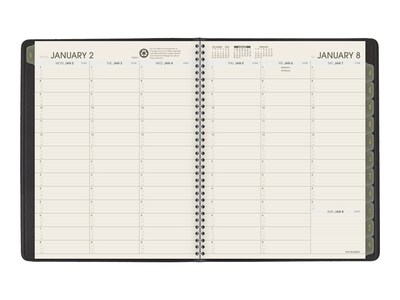 2023 AT-A-GLANCE Recycled 8.25 x 11 Weekly & Monthly Appointment Book, Black (70-950G-05-23)
