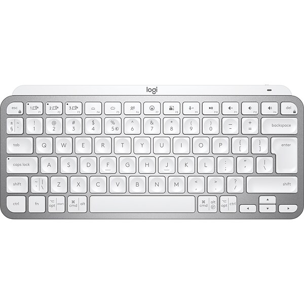 Logitech MX Keys Mini Wireless Ergonomic Keyboard, Pale Gray (920-010473)