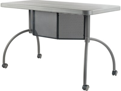 Oklahoma Sound WorkPod 48" Plastic Teacher's Desk, Black/Charcoal Slate (TWPD1)