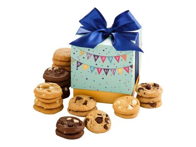 Mrs. Fields Nibblers Cookie Happy Birthday Box, Assorted Flavors, 19.2 Oz. (ST17EV241)