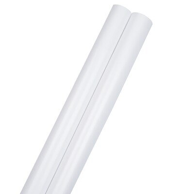 JAM Paper Wrapping Paper, 25 Sq. ft. x 30 White, 2/Pack (165S25WHG)