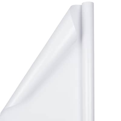 JAM Paper Wrapping Paper, 25 Sq. ft. x 30" White, 2/Pack (165S25WHG)
