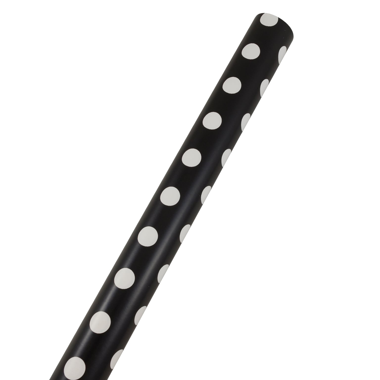 JAM Paper Gift Wrap, Polka Dot Wrapping Paper, 25 Sq. Ft, Black with White Polka Dots (2226416992)