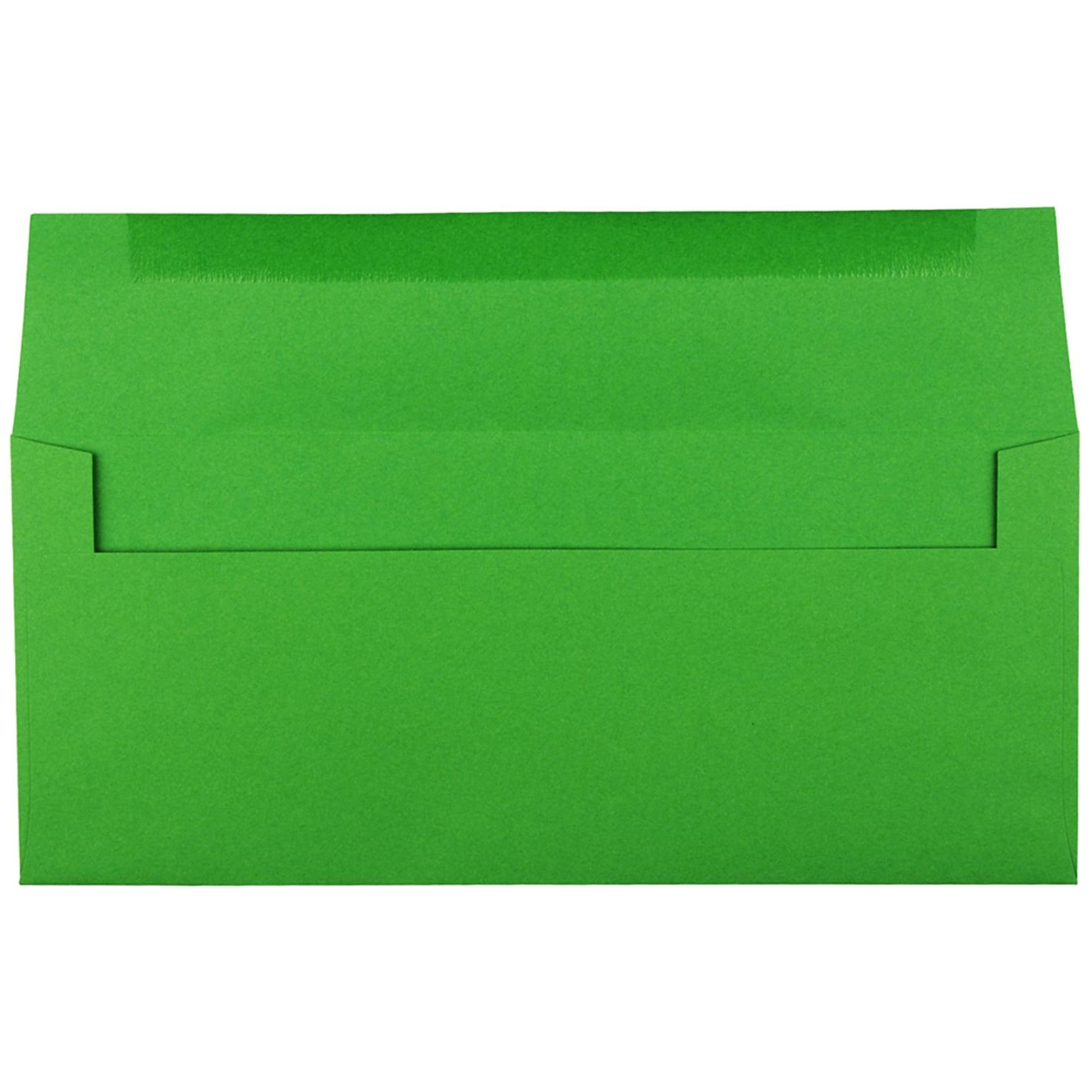 JAM Paper Gummed #10 Business Envelope, 4 1/8 x 9 1/2, Green Brite Hue, 50/Pack (15862I)