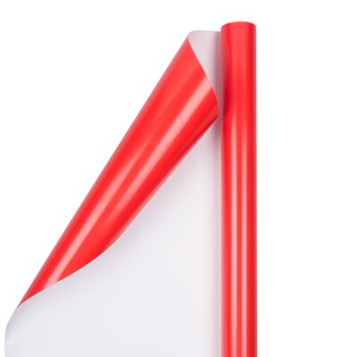 JAM Paper Wrapping Paper, 25 Sq. ft. x 30", Red, 2/Pack (165S25REG)