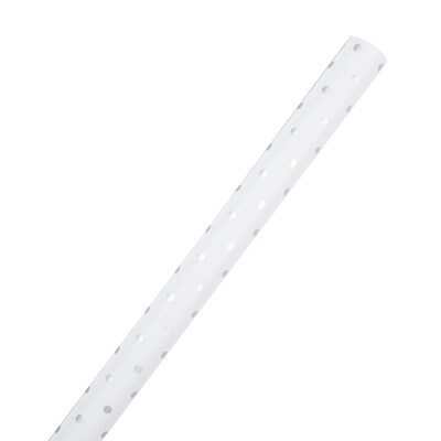 JAM Paper Wrapping Paper, 25 Sq. ft. x 30", White with Silver Glitter Dots, 2/Pack (226432368A)
