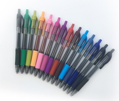 Zebra Sarasa Dry X20 Retractable Gel Pen, Medium Point, 0.7mm, Assorted Ink, 14 Pack (46824)