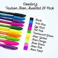 Zebra doodlerz Gel Pen, Medium Point, 1.0mm, Assorted Ink, 10 Pack (41810)