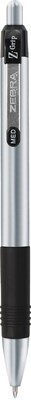 Zebra Z-Grip Elite Retractable Ballpoint Pen, Medium Point, 1.0mm, Black Ink, Dozen (27010)