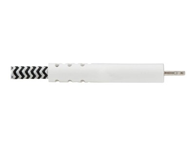 Tripp Lite Lightning USB Cable for Most Smartphones, Black/White (M102-010-HD)
