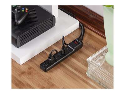 CyberPower Essential 6-Outlet Surge Protector, 12', Black (CSB6012)