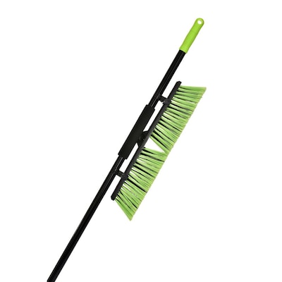 Alpine Industries 18 Green Multi-Surface Push Broom, (2-Pack)