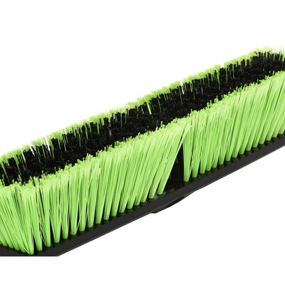 Alpine Industries 18" Green Multi-Surface Push Broom, (2-Pack)