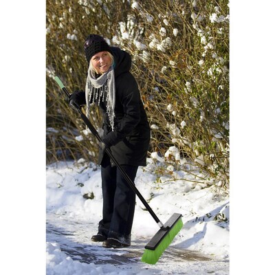Alpine Industries 18" Green Multi-Surface Push Broom, (2-Pack)