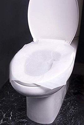 AdirOffice White Flushable Toilet Seat Covers 250-Sheets per Pack, 12 Pack