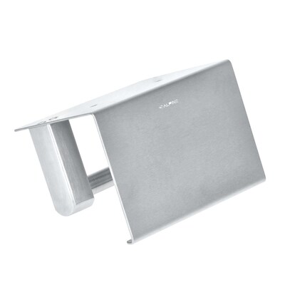Alpine Industries Toilet Paper Holder with Shelf Storage Rack, Single Post Dispenser, Stainless Steel, (2-Pack)