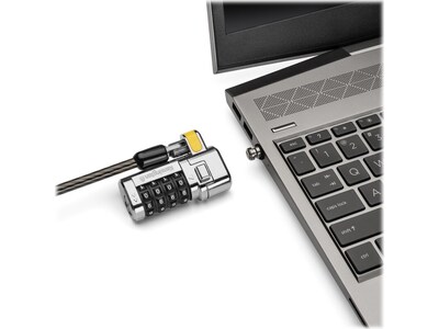 Kensington ClickSafe Combination Laptop Lock for Nano Security Slot, 6ft. (K68104WW)