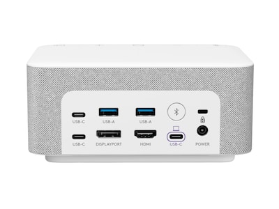 Logitech Logi Dock USB-C Docking Station + Speakerphone, White (986-000031)