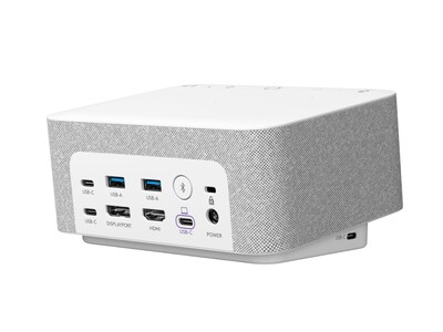 Logitech Logi Dock USB-C Docking Station + Speakerphone, White (986-000031)