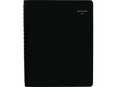 2023 AT-A-GLANCE DayMinder 8 x 11 Daily 4-Person Group Appointment Book, Black (G560-00-23)