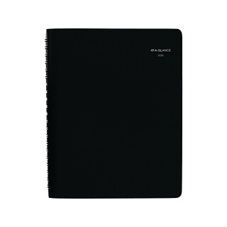 2023 AT-A-GLANCE DayMinder 8 x 11 Daily 4-Person Group Appointment Book, Black (G560-00-23)