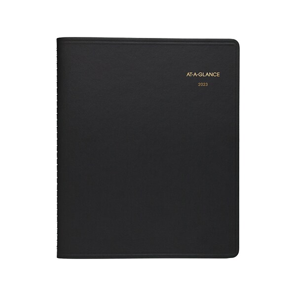 2023 AT-A-GLANCE 7 x 8.75 Monthly Planner, Black (70-120-05-23)