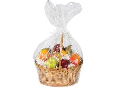 Creative Converting Basket Bag, 23.75 x 24.75, Clear, 12/Pack (DTC060304BAG)