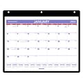 2023 AT-A-GLANCE 11 x 8 Monthly Wet-Erase Desk or Wall Calendar, White/Purple/Red (SK8-00-23)