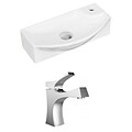 American Imaginations 17.75W Wall Mount White Vessel Right Faucet (AI-15351)