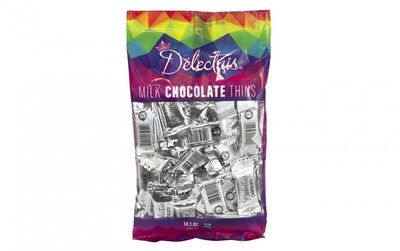 Delectais Milk Chocolate Thins Silver, 14.1 oz., 2 Pack (90120)