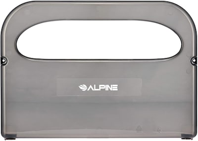 Alpine Industries Half-Fold Toilet Seat Cover Dispenser, Black