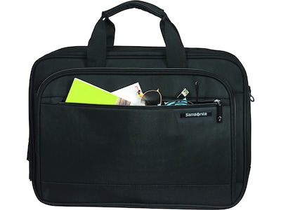 Samsonite Classic Business 2.0 Laptop Briefcase, Black Polyester (144294-1041)